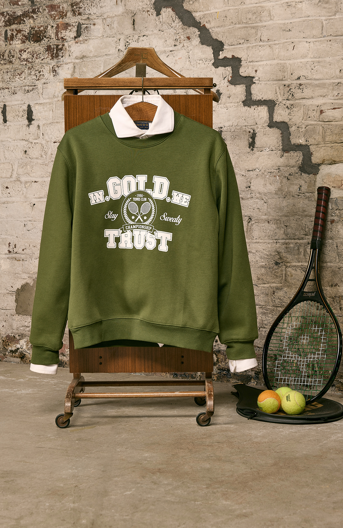 The Tennis Sweater Green